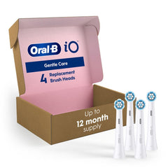 Oral-B embalaje frontal mostrando el pack de cuatro y la comodidad