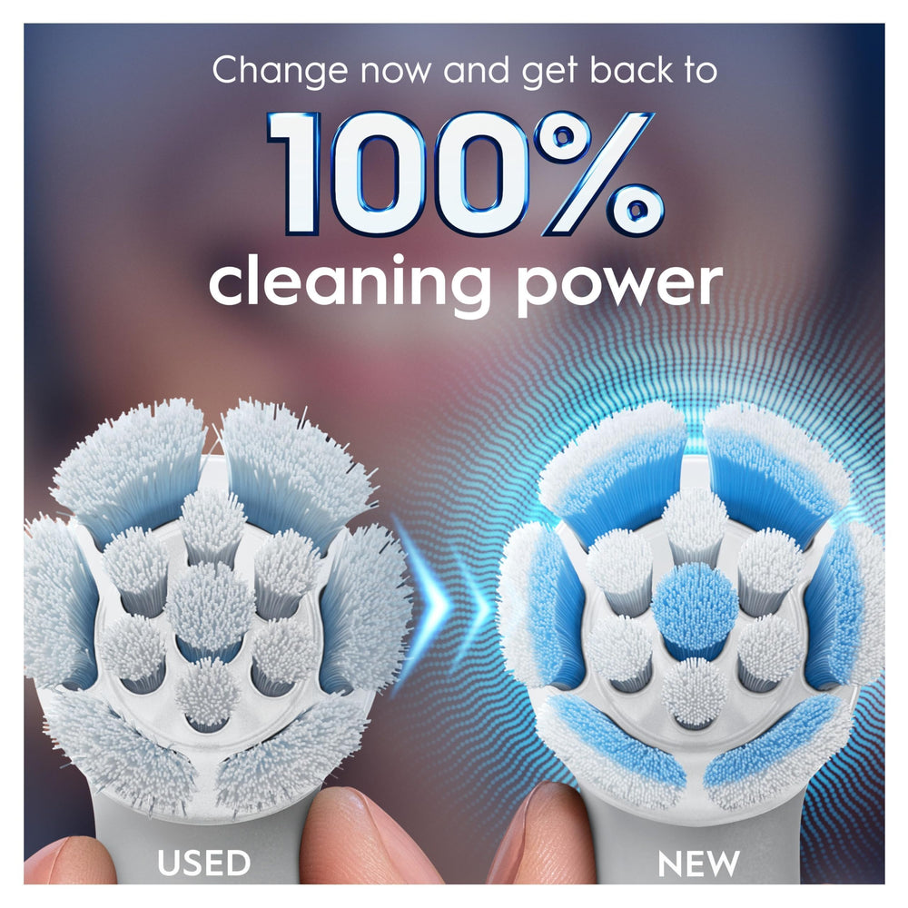 Oral-B embalaje pack de 8 repuestos listo para reemplazo regular