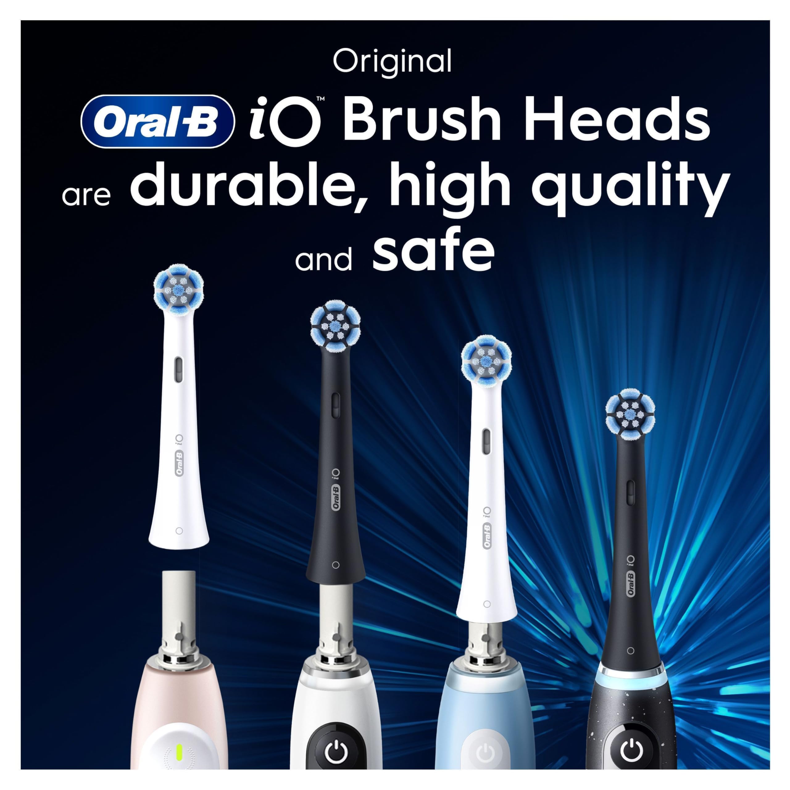 Oral-B filamentos que cambian de color indicando reemplazo necesario