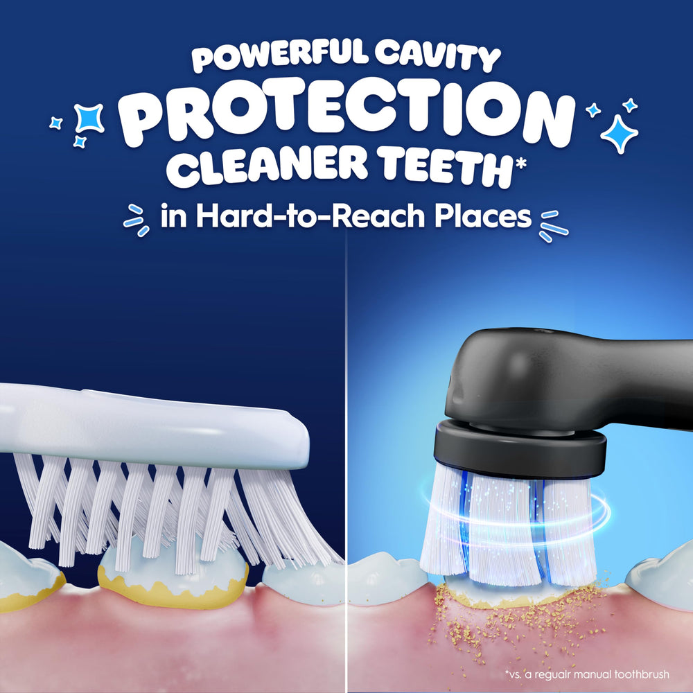 Oral-B iO Kids Spiderman detalle del cabezal suave para limpieza eficaz