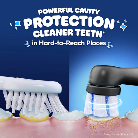 Oral-B iO Kids Spiderman detalle del cabezal suave para limpieza eficaz
