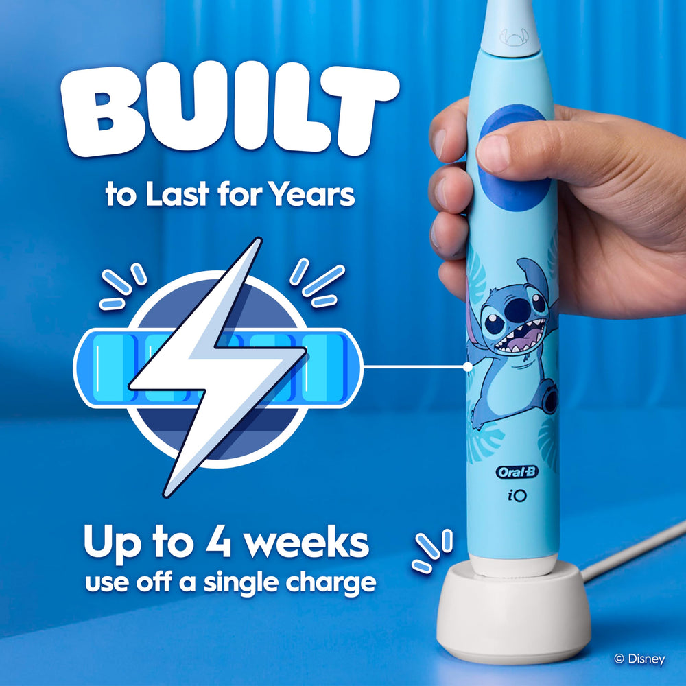 Oral-B iO Kids indicador de batería para larga autonomía útil