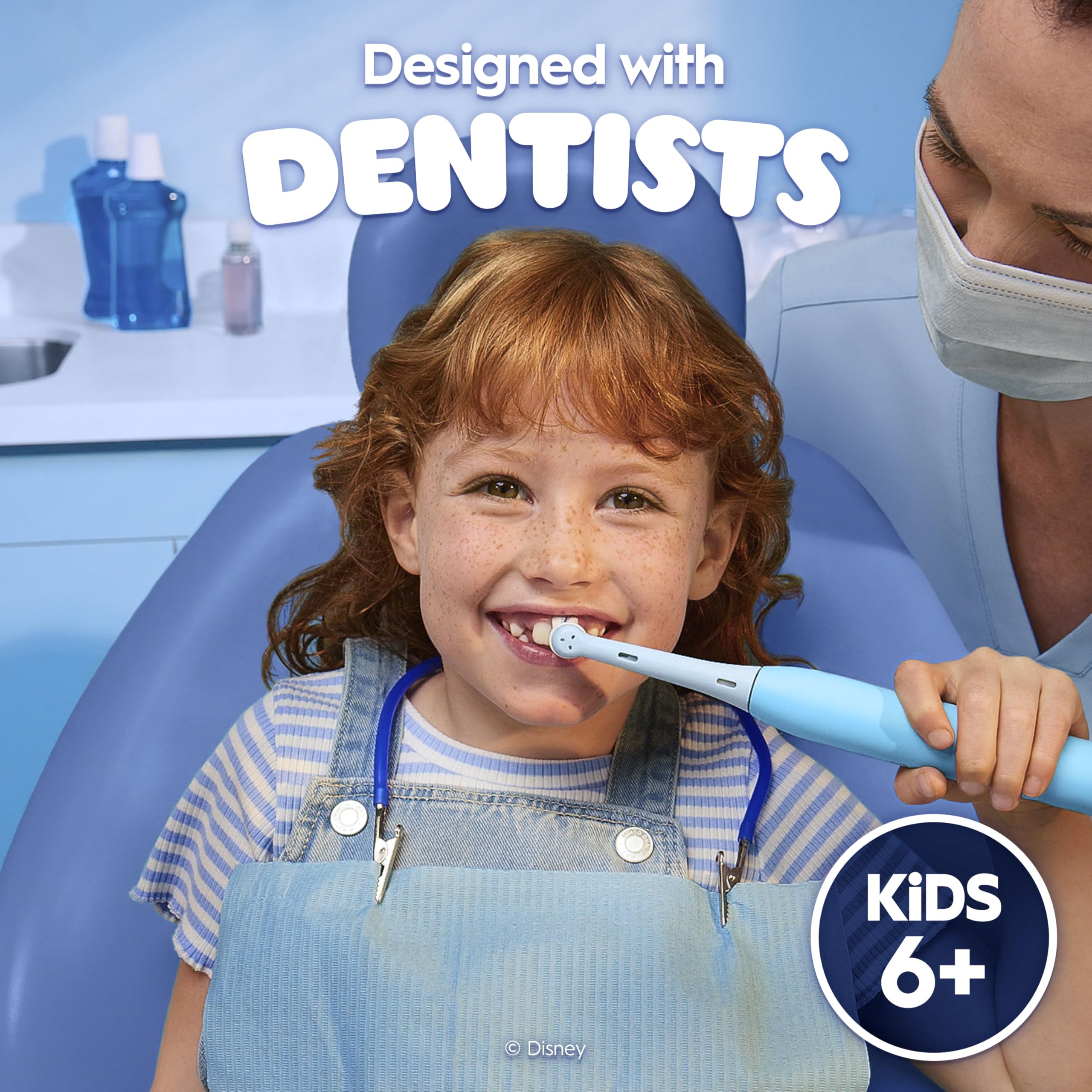 Oral-B iO Kids Stitch estuche de viaje abierto guardando cepillo seguro