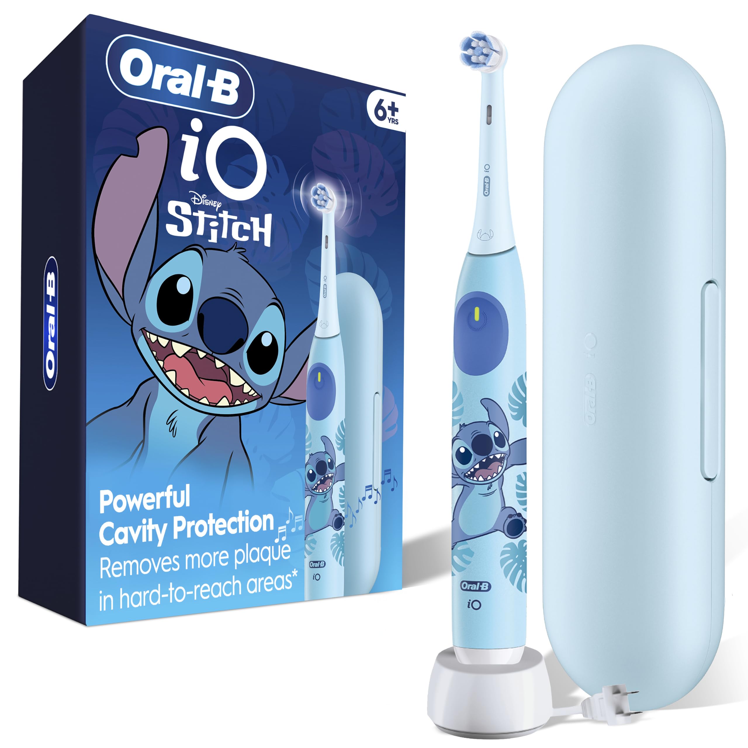 Oral-B iO Kids Stitch frente del empaque mostrando diseño atractivo y confianza
