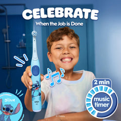 Oral-B iO Kids Stitch temporizador musical activo promoviendo cepillado 2 minutos