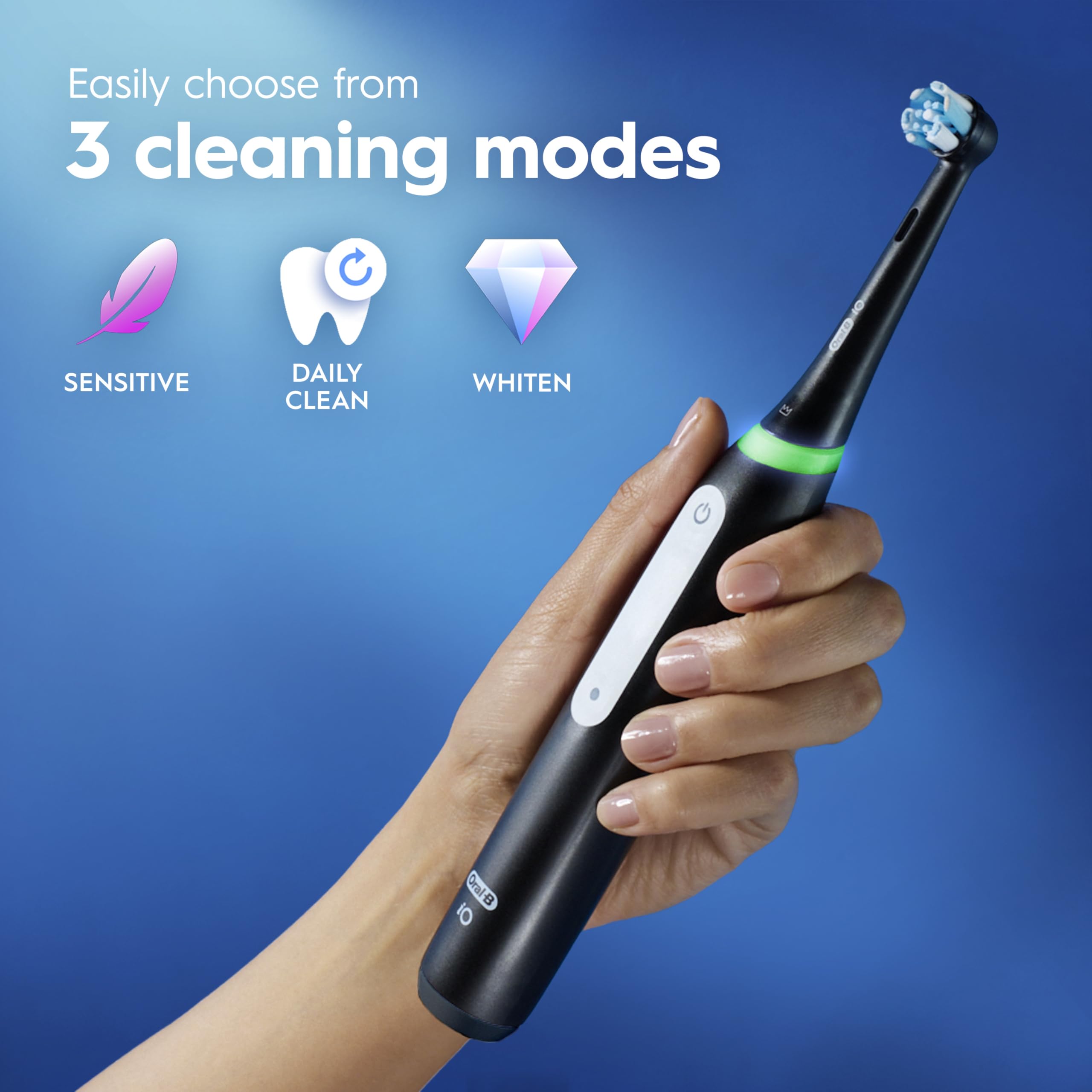 Oral-B iO Series 3 anillo luminoso temporizador que guía presión y tiempo ideal