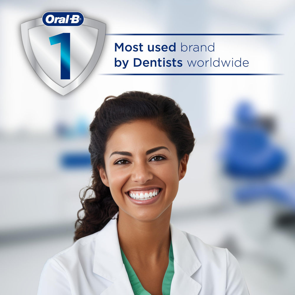 Oral-B iO Series 9 mostrando mango, 4 cabezales y estuche, todo en un set