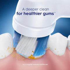 Oral-B filamentos con cambio de color indicando reemplazo necesario
