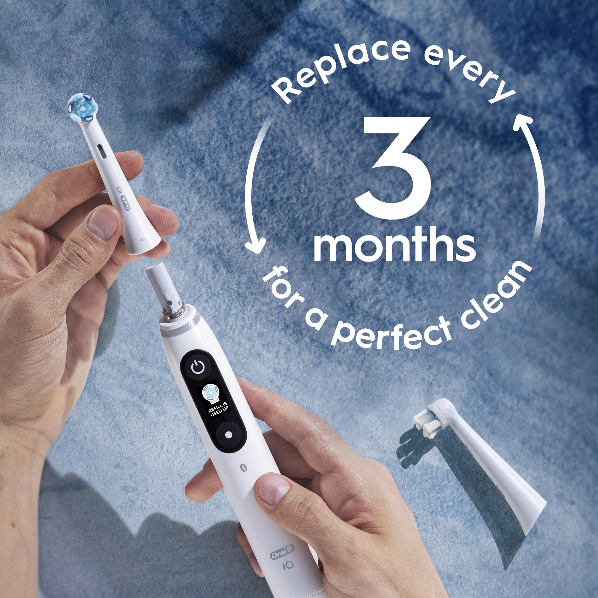 Oral-B detalle de textura y acabado para durabilidad y confort