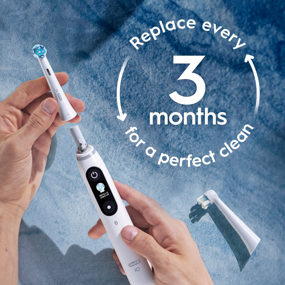 Oral-B detalle de textura y acabado para durabilidad y confort