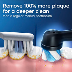 Primer plano del cabezal Oral-B iO2 para limpieza redonda eficaz