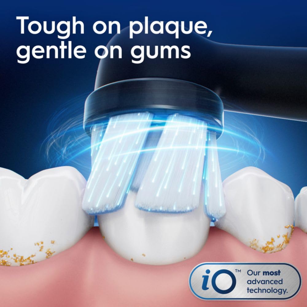 Contenido del kit Oral-B iO2 con dos cabezales y base de carga incluido