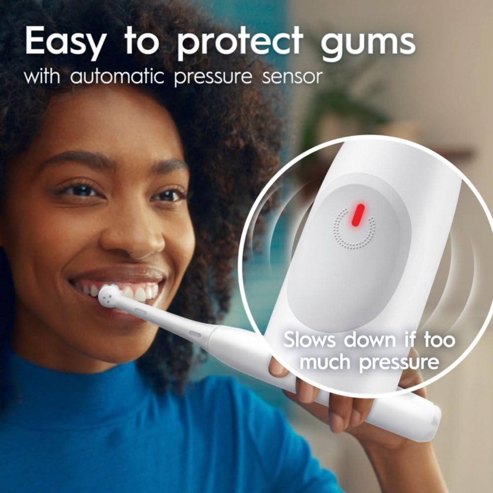 Oral‑B iO2 sensor de presión con luz roja protege encías al cepillar fuerte