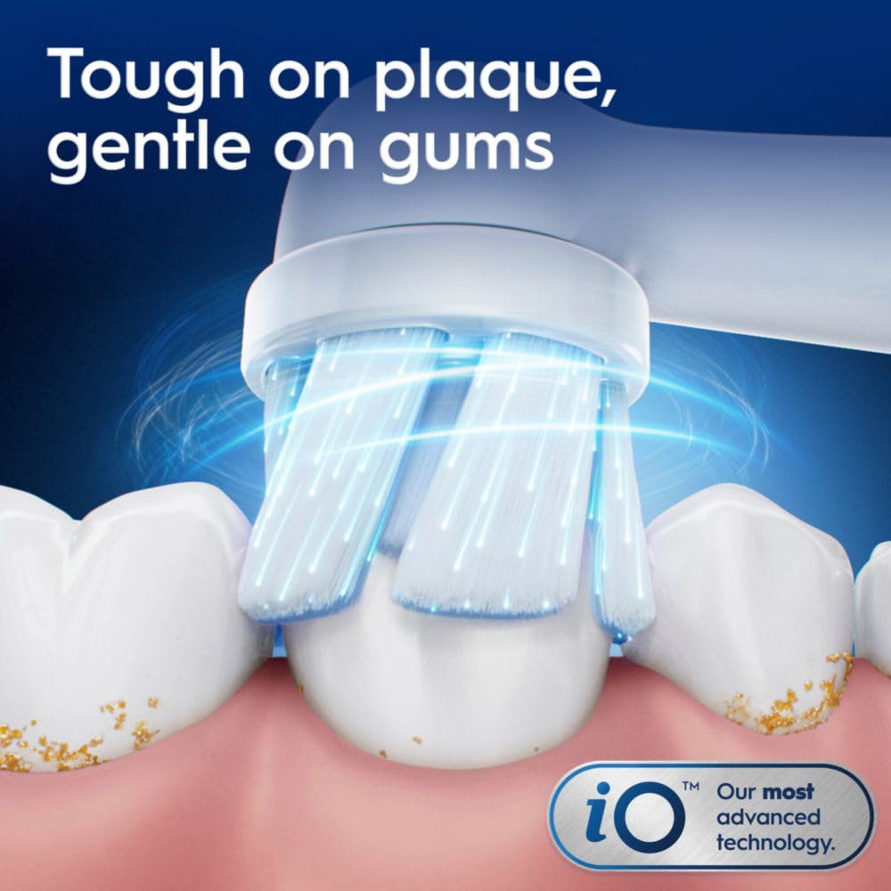 Mango del Oral-B iO2 con textura ergonómica para agarre cómodo