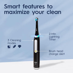 close-up del sensor de presión Oral-B iO3 indicando fuerza de cepillado segura