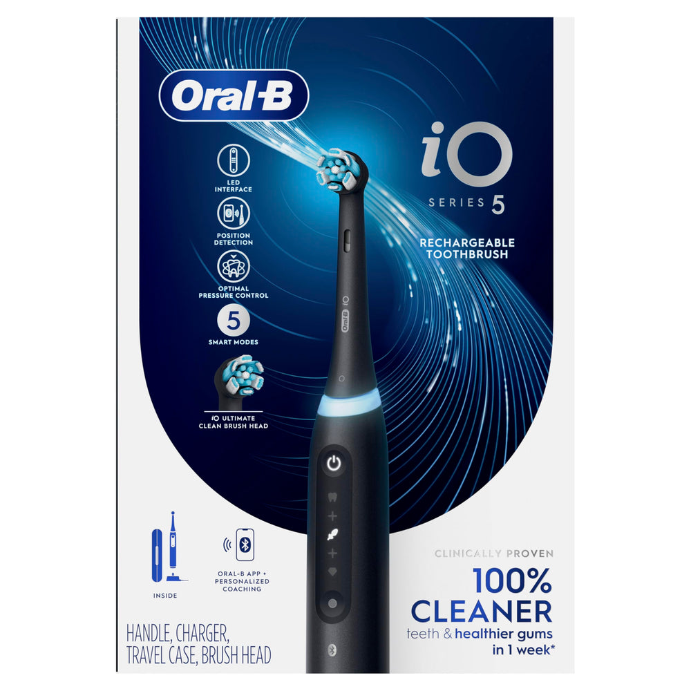 Oral-B iO5 accesorios incluidos: cargador y cabezal de recambio