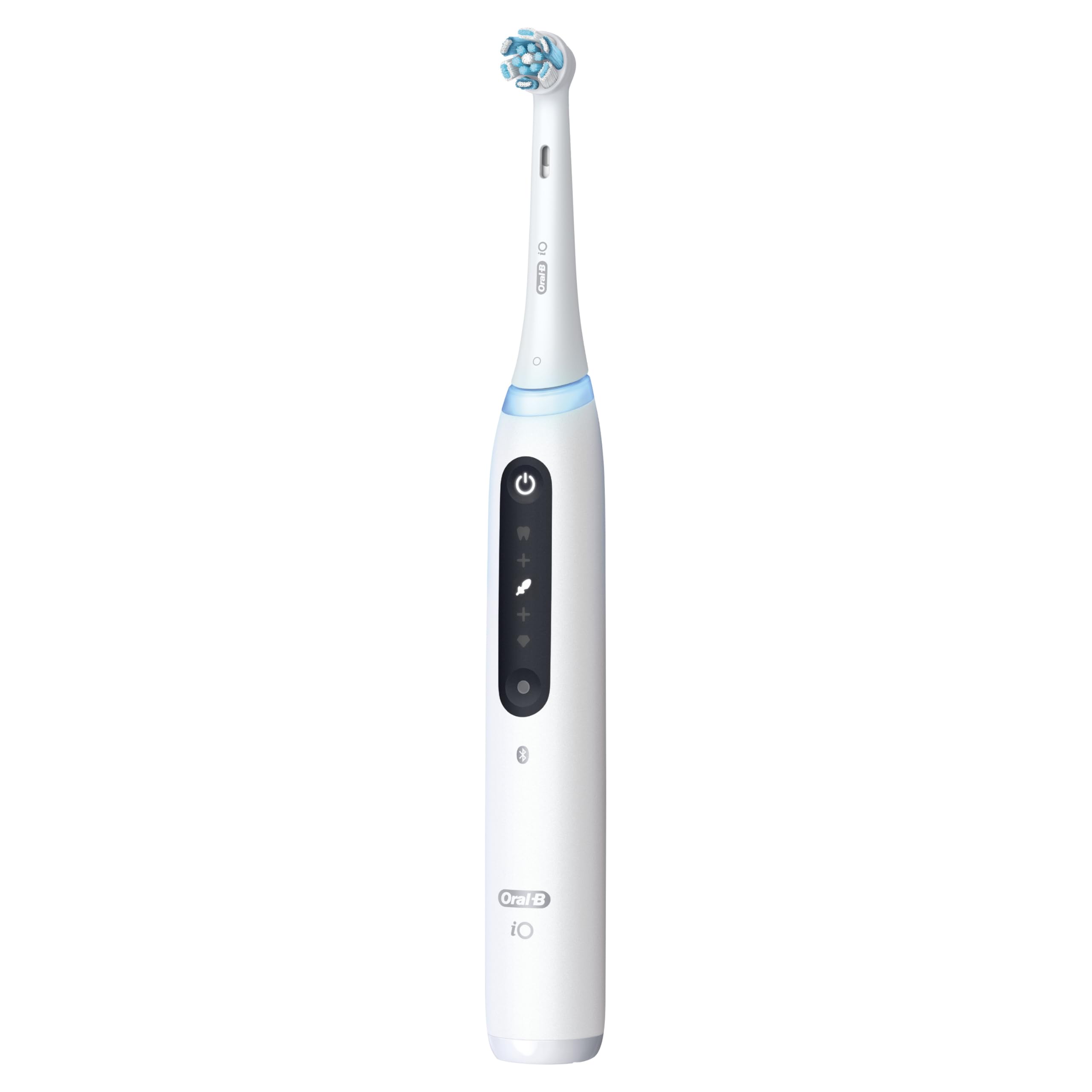 Oral-B pantalla inteligente mostrando modo y temporizador para guía visual