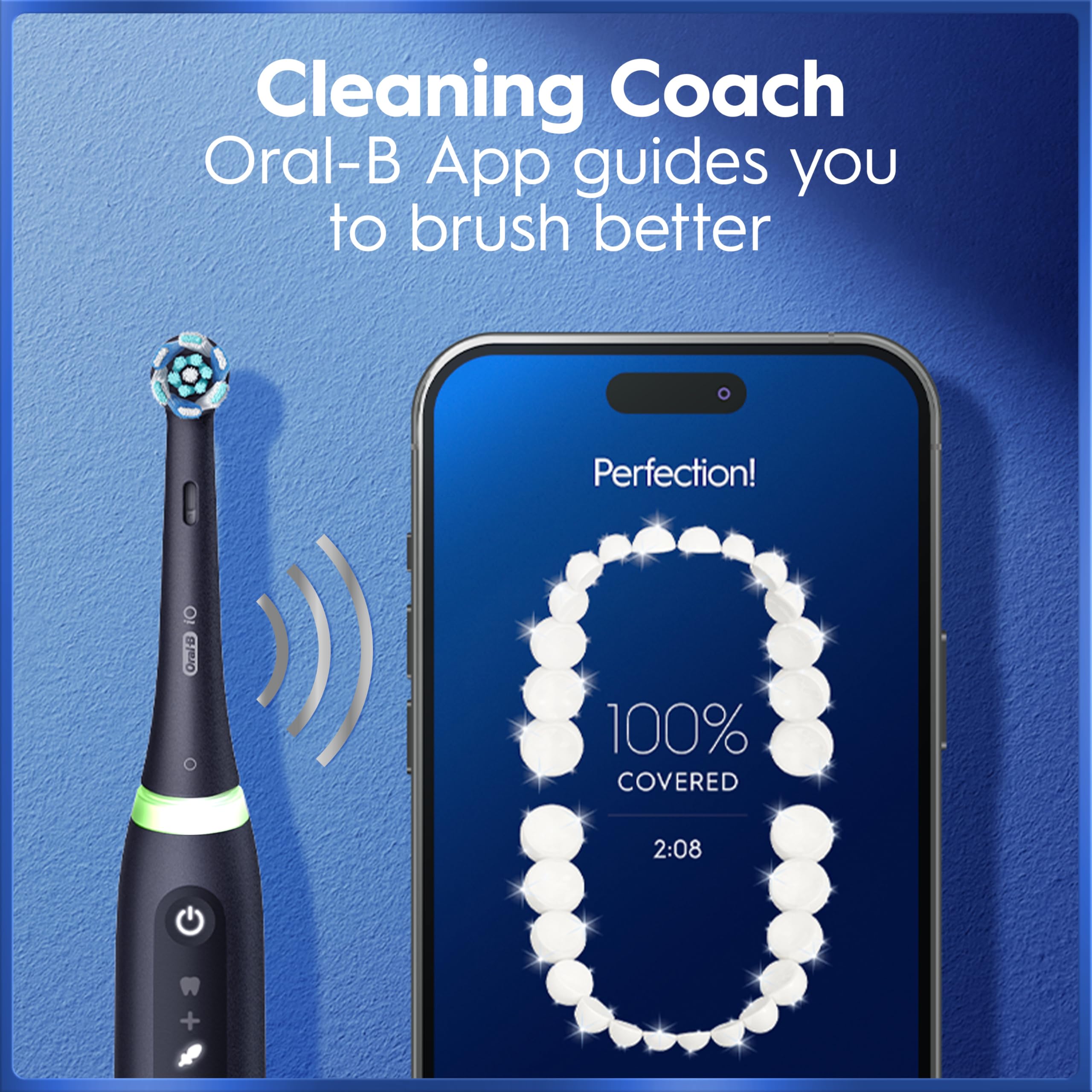 Oral-B iO5 sensor de presión iluminado para proteger encías