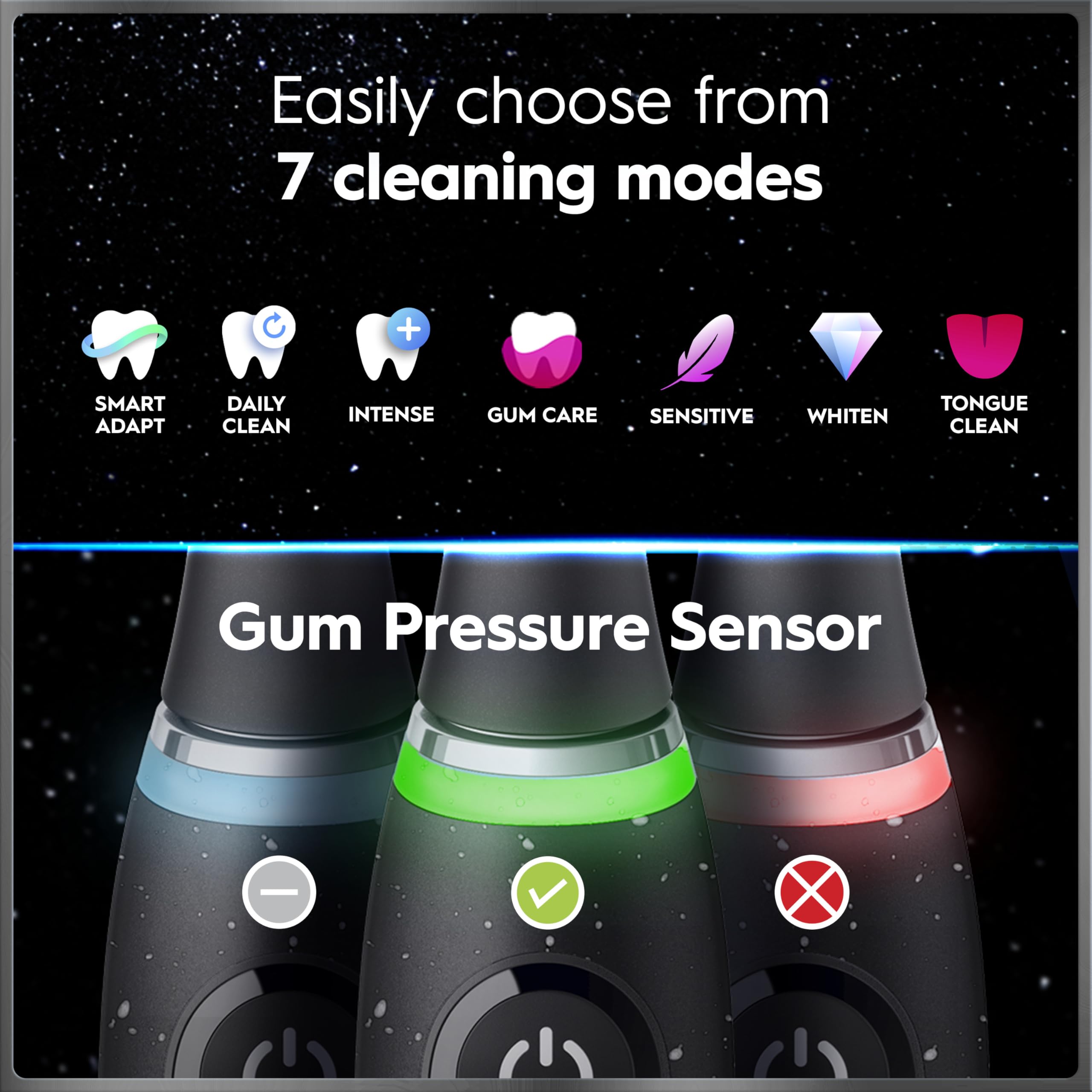 Oral-B iO9 en mano mostrando tamaño y control ergonómico