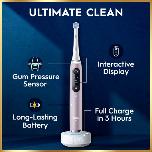 Oral-B iO9 mango con pantalla interactiva para guía y retroalimentación