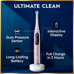 Oral-B iO9 mango con pantalla interactiva para guía y retroalimentación