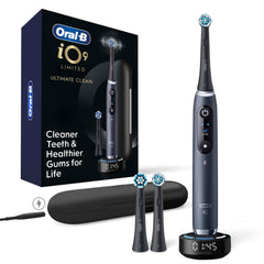 Oral-B iO9 mango con pantalla a color mostrando modos, facilita selección rápida
