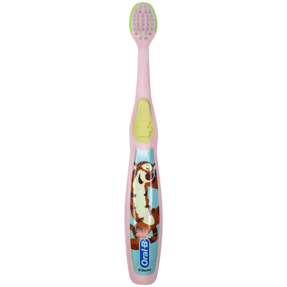 Oral-B mango antideslizante mostrado en mano de adulto para control