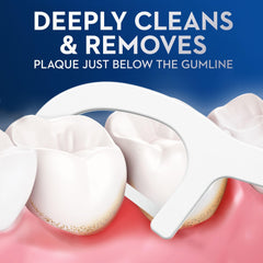 Oral-B mano sosteniendo un pick mostrando tamaño y manejo cómodo