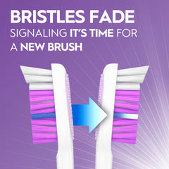 Oral-B paquete de cuatro cepillos sobre fondo blanco, ideal para familias