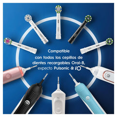 Oral-B detalle de cerdas CleanMaximiser mostrando el tinte que indica reemplazo