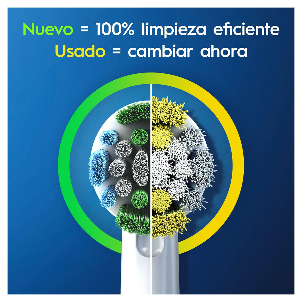 Oral-B textura de las cerdas húmedas que muestra suavidad y resistencia