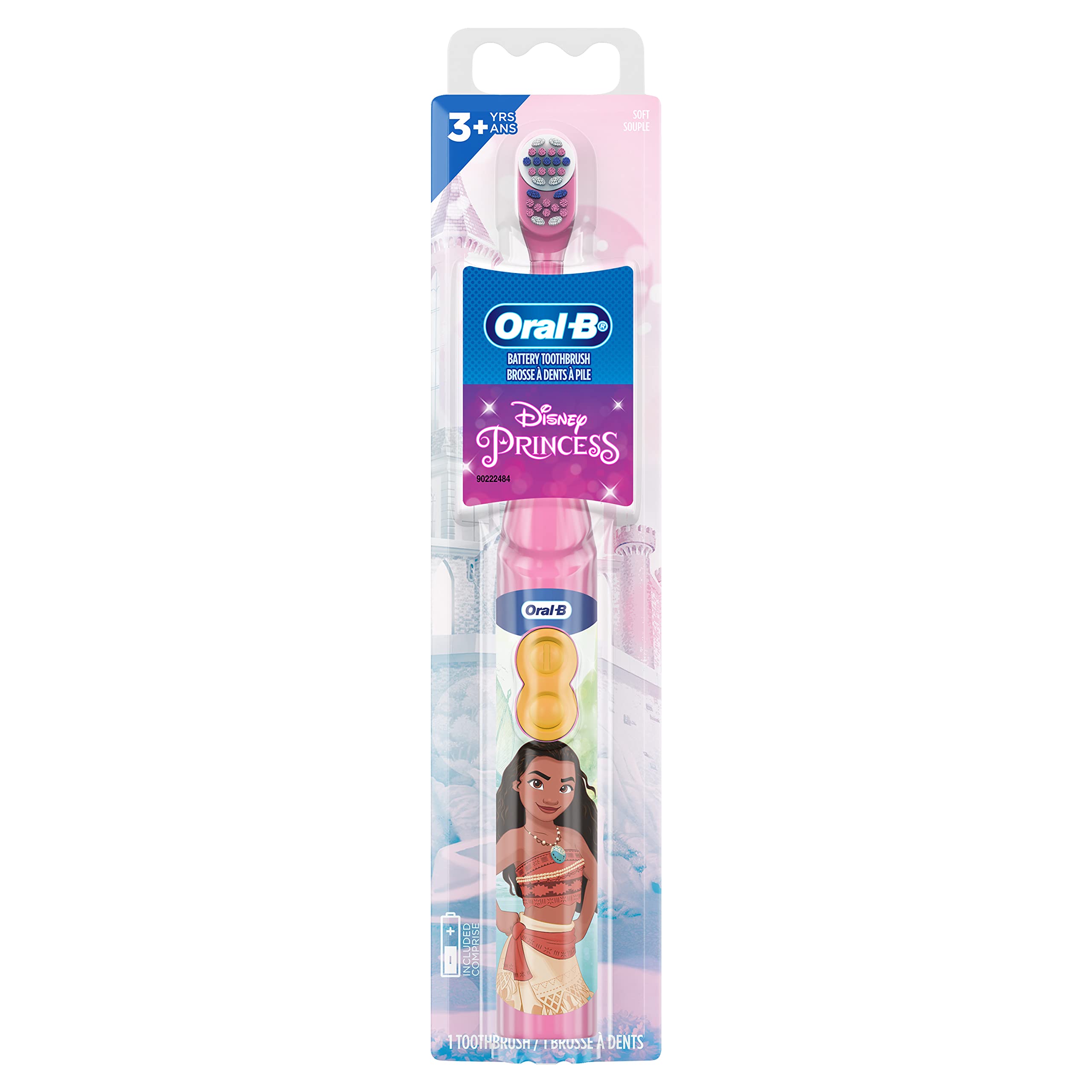 Oral-B cepillo Princess frontal del empaque mostrando diseño atractivo
