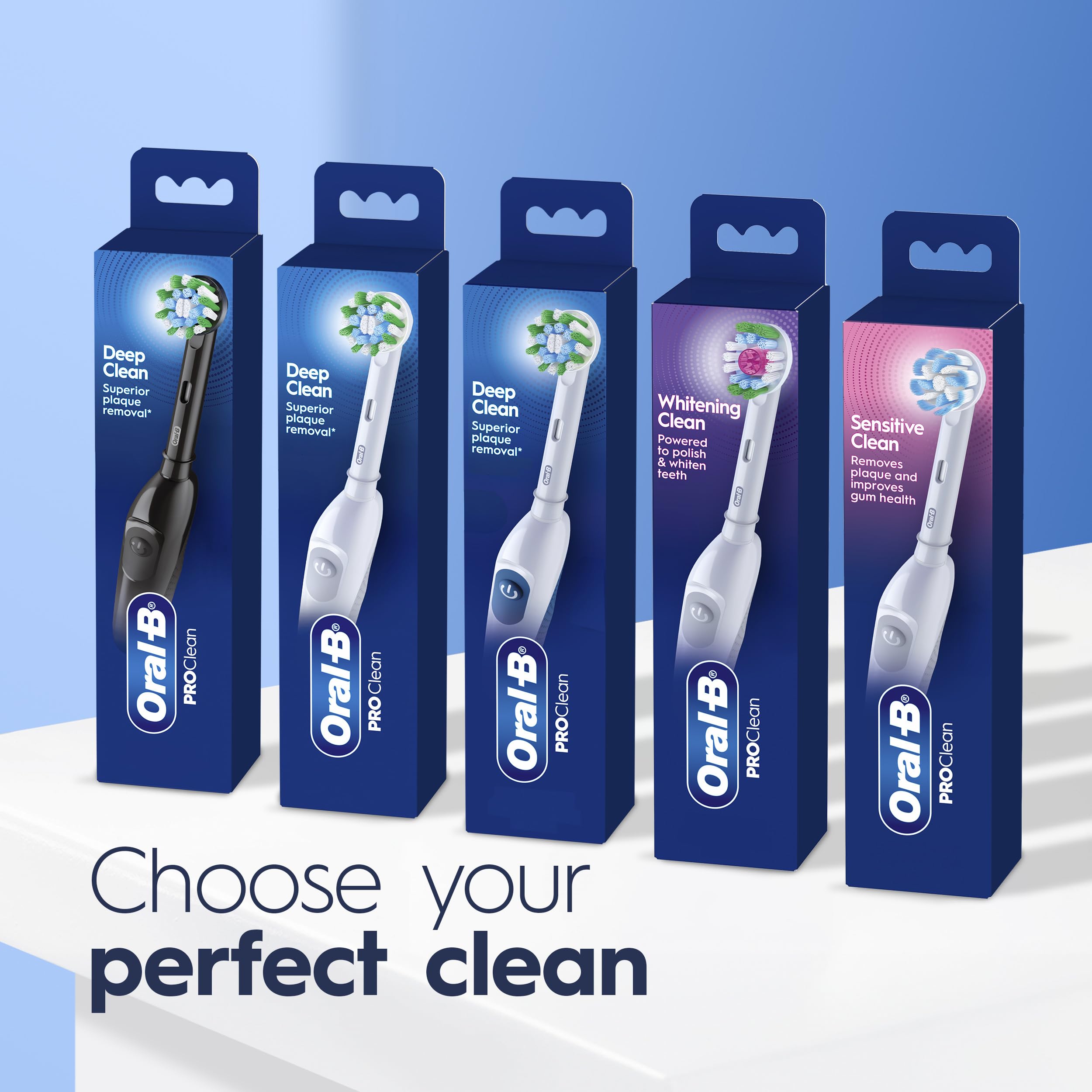 Variedad de cabezales compatibles Oral-B para personalizar la higiene