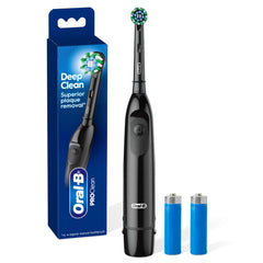 Oral-B vista frontal del empaque mostrando color negro y marca, facilidad de compra