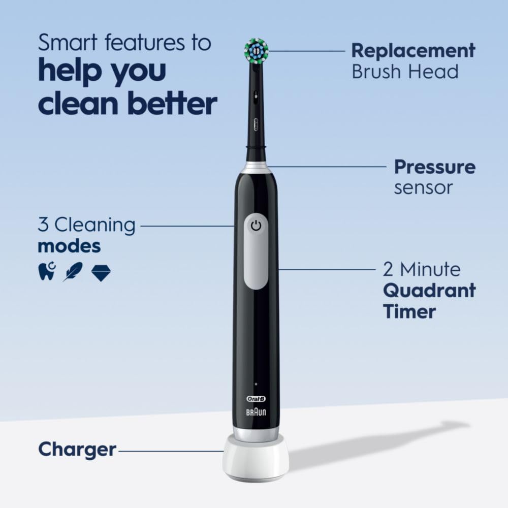 Oral-B Pro 1000 cabezal CrossAction detallado para limpieza profunda