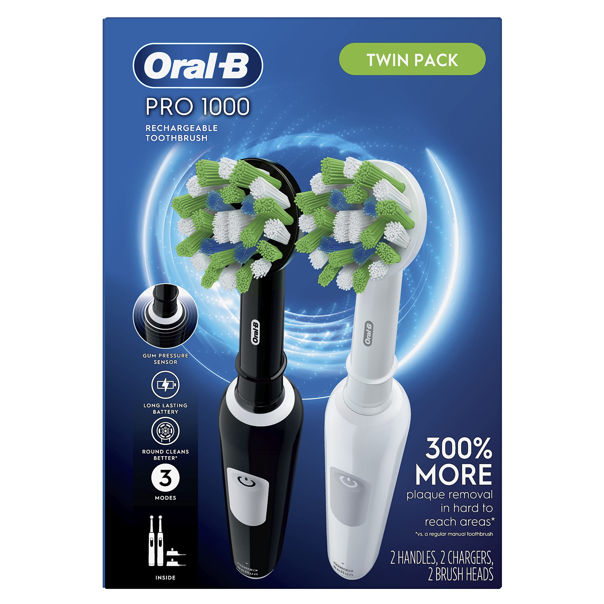 Oral-B indicador LED de carga visible que facilita saber cuando recargar