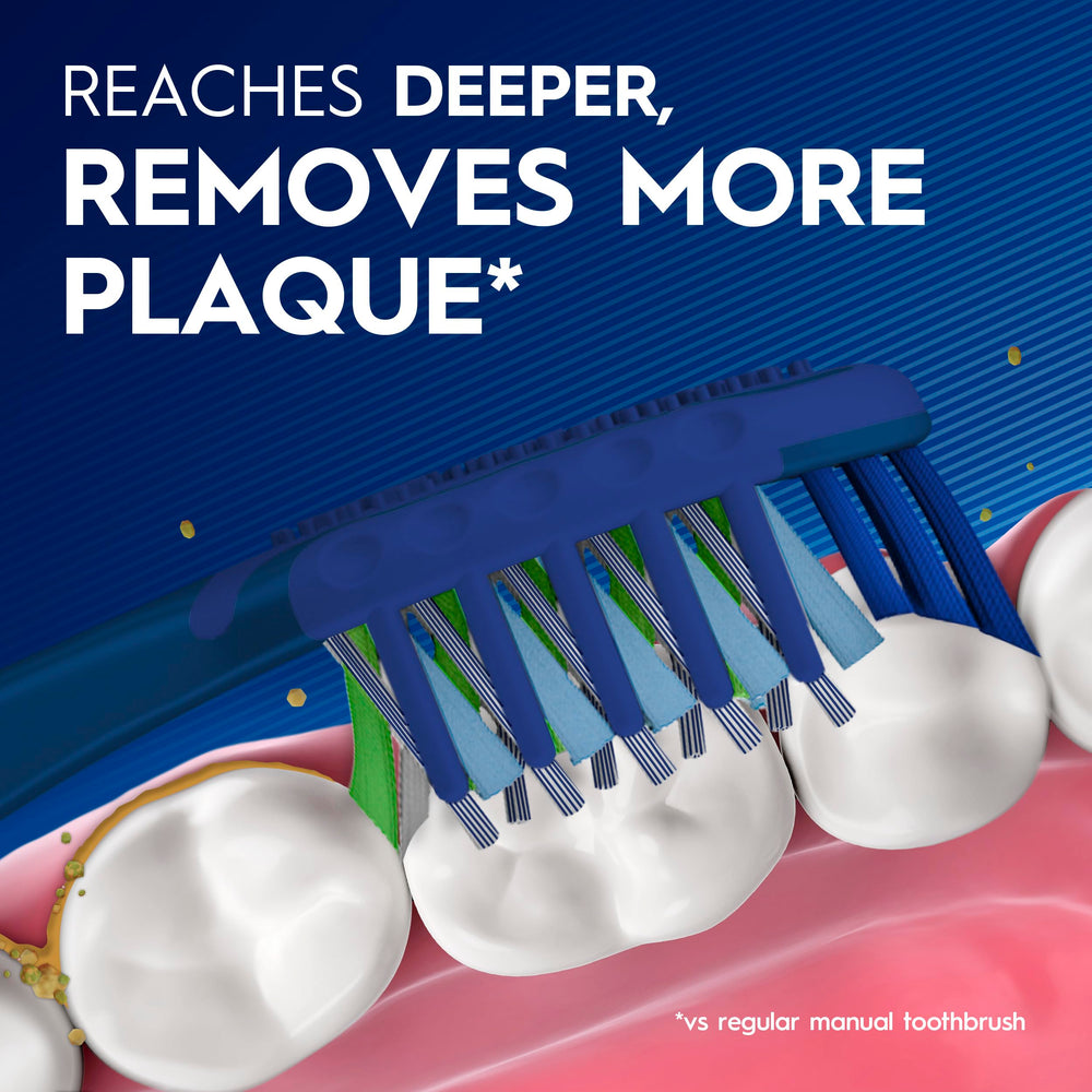 Oral-B punta de potencia alcanzando molares, acceso mejorado