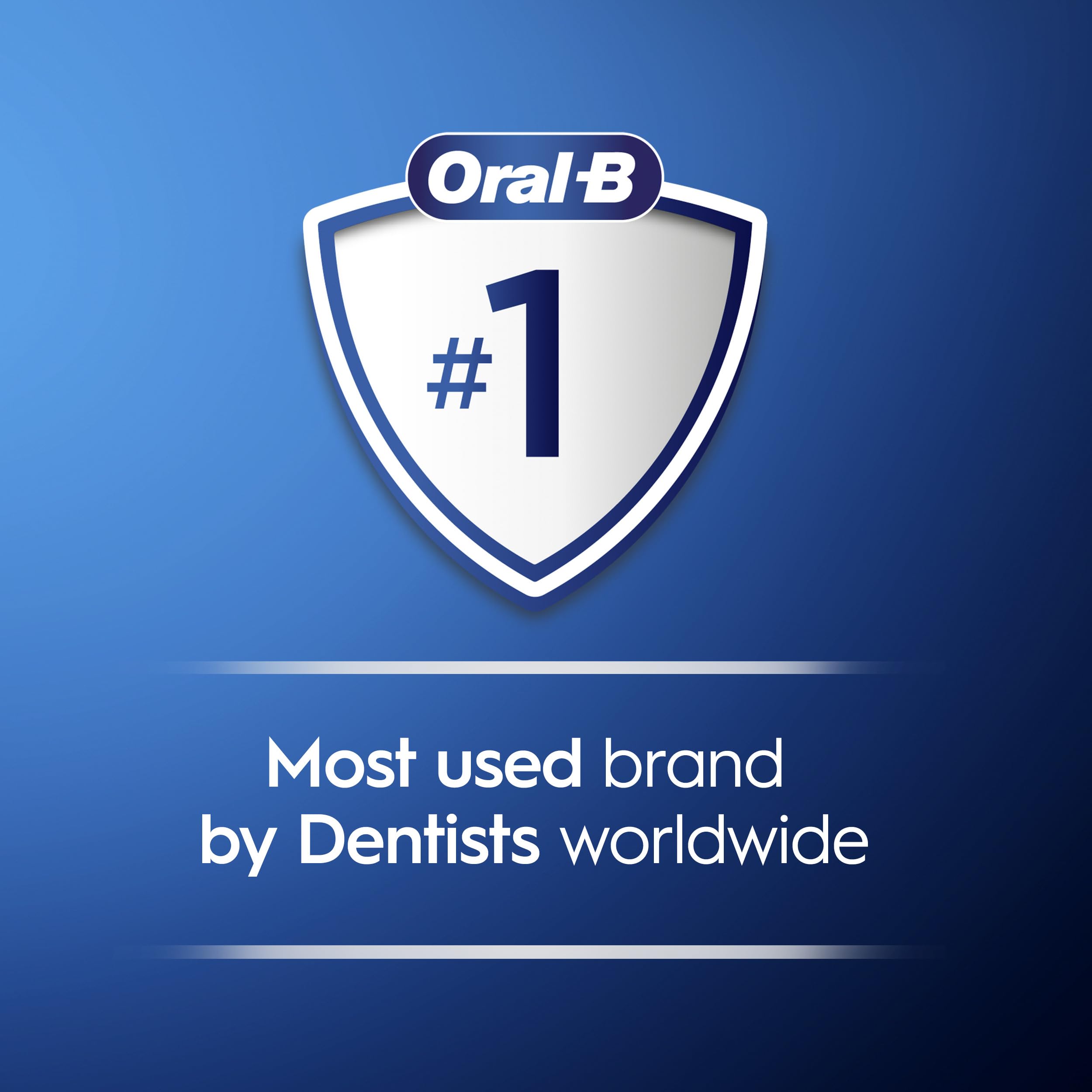 Oral-B comparación de tamaño del cabezal para apreciar alcance interdental