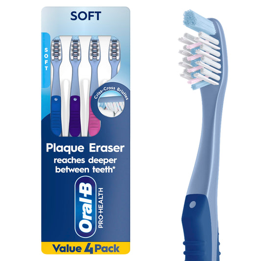 Oral-B vista frontal del cepillo mostrando diseño ergonómico y beneficio de control