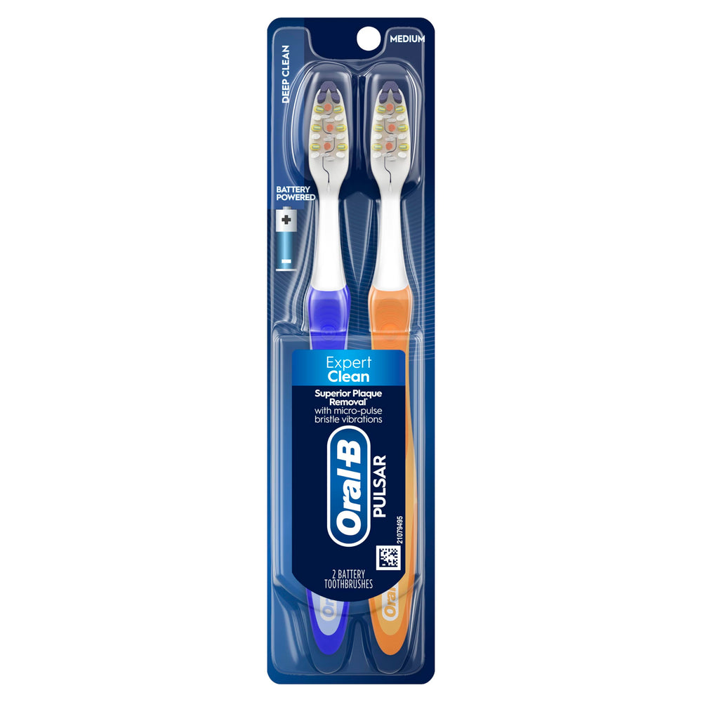 Oral-B Pulsar comparativa de tamaño con objetos comunes para escala