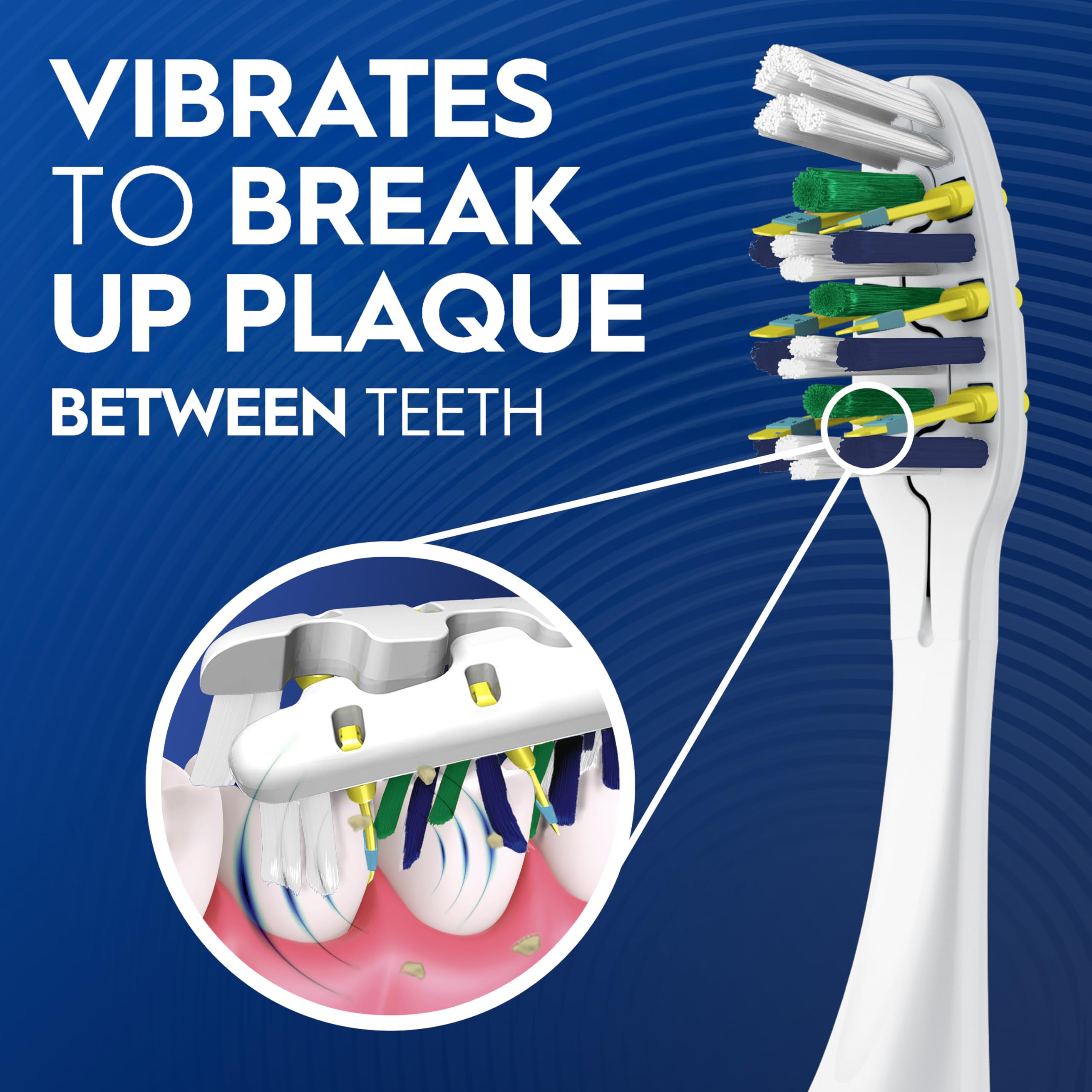 Oral-B detalle de las cerdas power tip para limpieza precisa