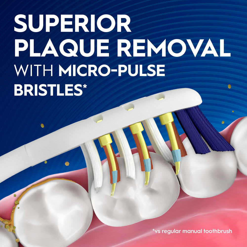 Oral-B detalle de cerdas suaves, comodidad y eficacia al cepillar