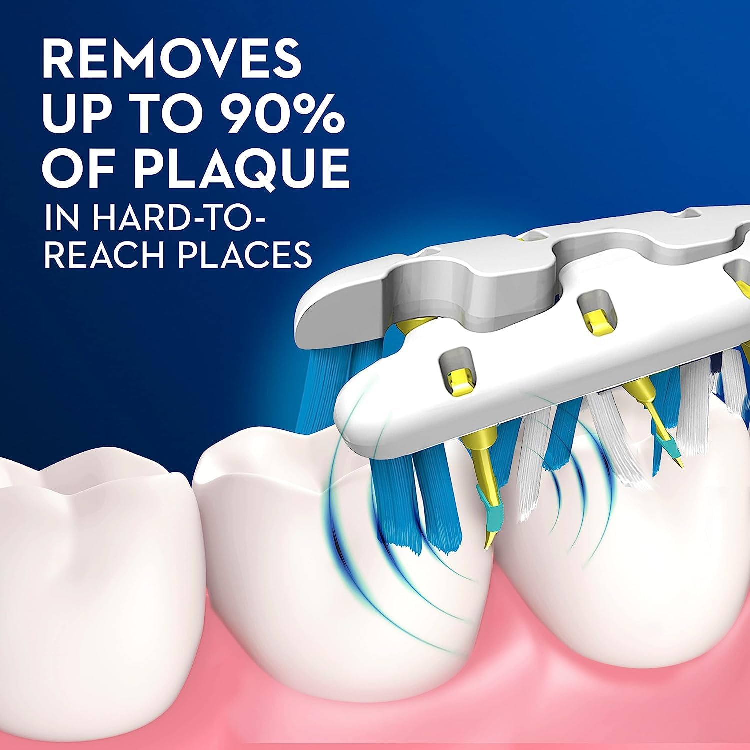 Oral-B detalle de cerdas vibrantes que pulen y protegen