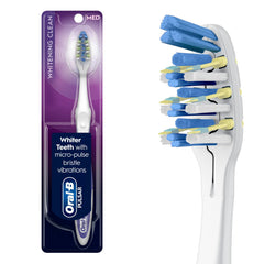 Oral-B Pulsar vista frontal del cepillo listo para usar, limpieza efectiva