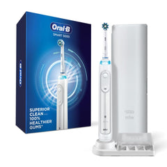Oral-B cepillo frontal con estuche mostrando un embalaje elegante y protección