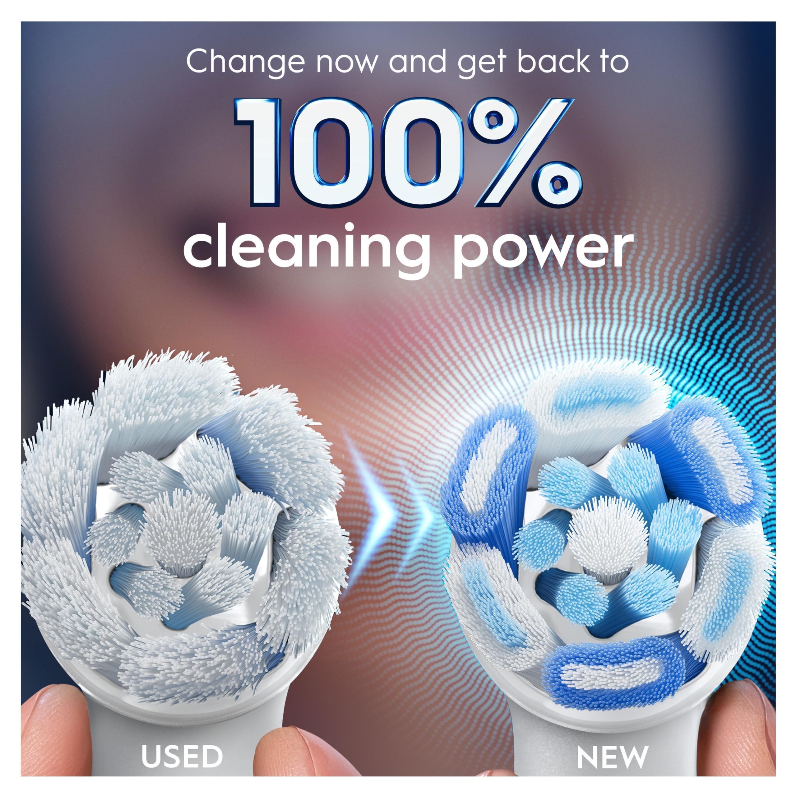 Oral-B fibras que cambian de color para indicar reemplazo oportuno
