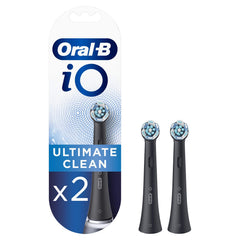 Oral-B cabezales Ultimate Clean frontal pack mostrando dos unidades y limpieza eficaz