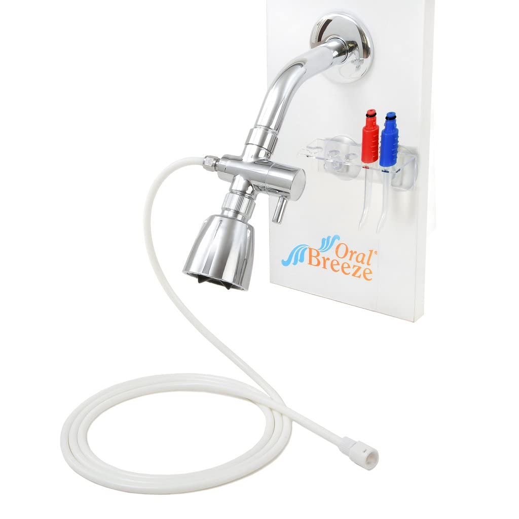 Oral Breeze chorro dirigido limpiando espacios interdental con comodidad