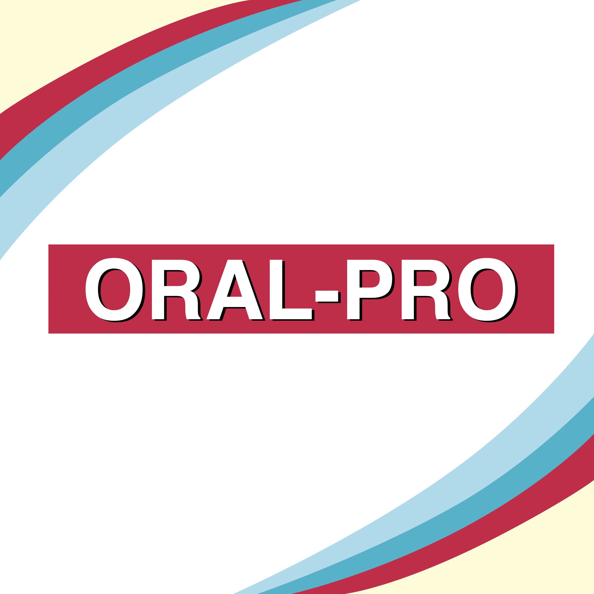 Oral-Pro frasco junto a objetos cotidianos para comparar tamaño