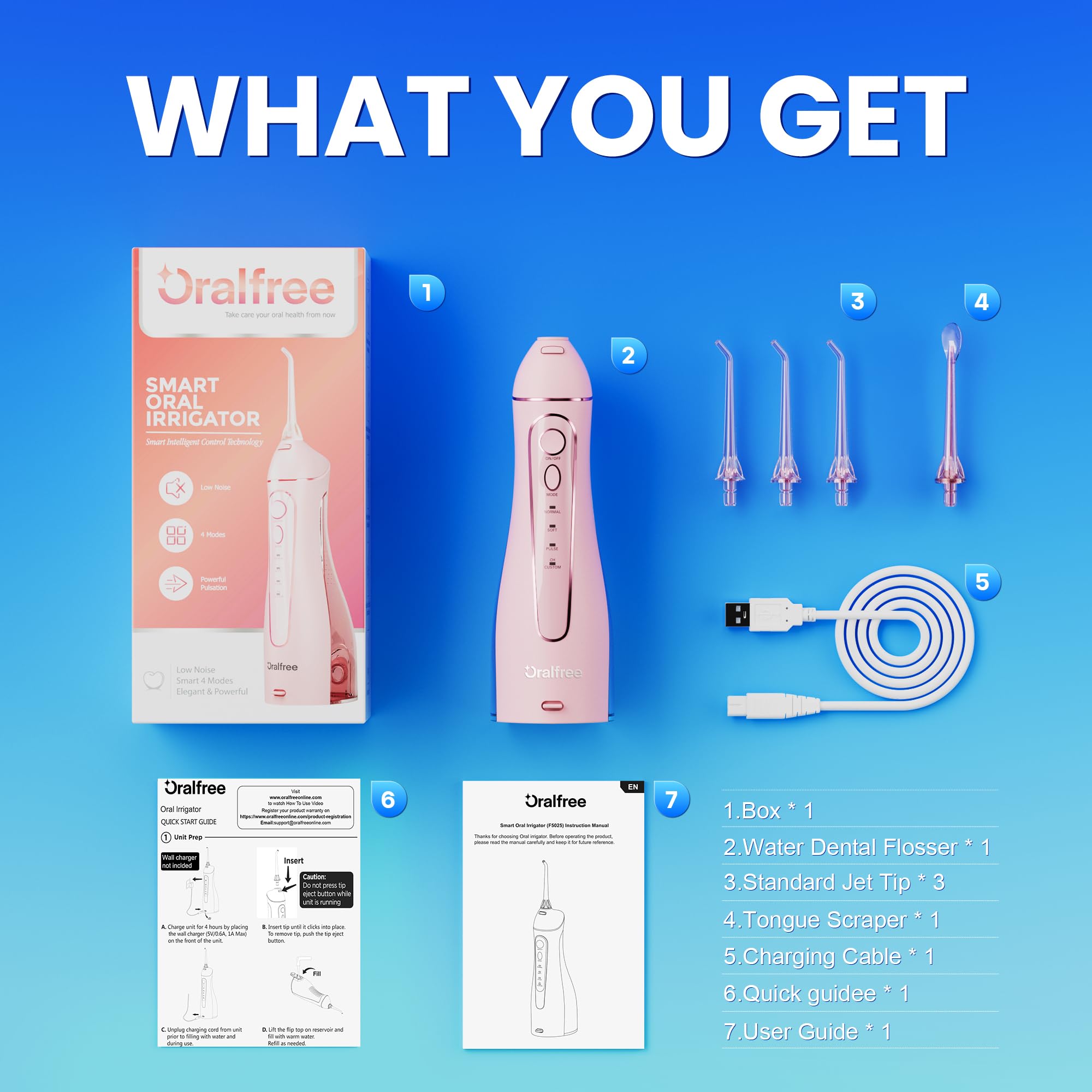 Oralfree envase y etiqueta con especificaciones del producto visibles